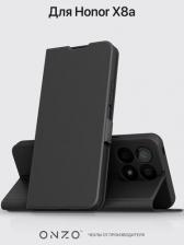 Чехол Onzo Чехол-книжка "CLIPS" для Honor X8a, черный
