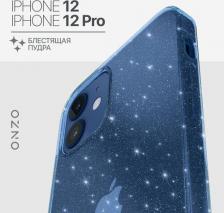 Чехол Onzo Чехол на iPhone 12 и iPhone 12 Pro синий блестящий