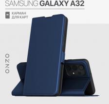 Чехол Onzo Чехол на Samsung A32 книжка с отделением для карт синий