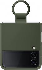 Чехол Samsung Чехол Silicone Cover with Ring Z Flip 4 (F721) Green EF-PF721TGEG