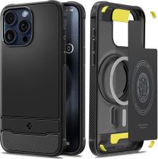 Чехол Spigen Чехол для iPhone 15 Pro - Rugged Armor (MagFit) - Черный - ACS06703