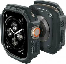 Чехол Spigen Чехол на Apple Watch Ultra Rugged Armor / для Эпл Вотч Противоударный, темно-серый