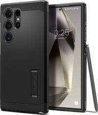 Чехол Spigen Чехол на Samsung Galaxy S24 Ultra Tough Armor MagFit / чехол для Галакси С24 Ультра MagSafe с подставкой, противоударный, с защитой камеры, черный