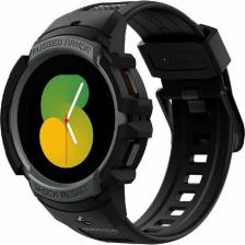 Чехол Spigen Чехол с ремешком на Samsung Galaxy Watch 5/4 Rugged Armor Pro / для Галакси Вотч Противоударный, темно-серый