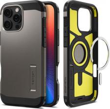 Чехол Spigen Чехол Tough Armor MagSafe для iPhone 16 Pro Max черный стальной