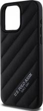 Чехол U.S. Polo Assn. Чехол для iPhone 15 Pro Max из экокожи Classic logo Hard Black