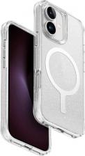 Чехол Uniq Чехол для iPhone 16 LifePro Xtreme с функцией MagSafe и блестками, прозрачный