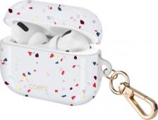 Чехол Uniq Чехол с карабином Coehl Terrazzo AirPods Pro Белый (AIRPODSPRO-TEZWHT)