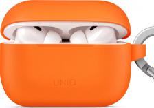 Чехол Uniq Комплект - чехол Vencer Silicone case + ремешок для AirPods Pro 2, Оранжевый