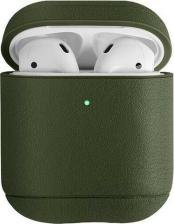 Чехол Uniq Кожаный чехол Terra Genuine Leather для AirPods 2, цвет Оливковый -TEROLV)