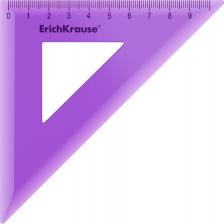 Чертежная принадлежность Erich Krause Угольник пластиковый Standard, 45°/9 см, в ассортименте