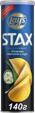 Чипсы, сухарики Lay's Чипсы картофельные STAX со вкусом нежной сметаны и лука, 140 г