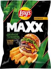 Чипсы, сухарики Lay's Чипсы махх двойной гамбургер 100 г