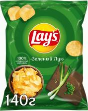 Чипсы, сухарики Lay's Чипсы Молодой зеленый лук 140г