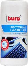 Чистящая принадлежность Buro Влажные салфетки BU-Tsurface, 100 шт (туба) для поверхностей