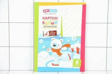 Цветная бумага ArtSpace Картон белый, А4, 8 листов, мелованный, в папке, СПЕЙС
