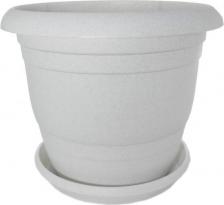 Декор/украшение Ангора Кашпо ТОПРАК 47 л, с поддоном, мраморное А5280мр