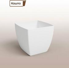 Декор/украшение Artevasi Кашпо SIENA L20 W20 H18 см белое матовое