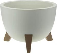 Декор/украшение М-пластика Кашпо Флориан белое (25x25x18.5 см)