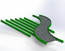 Декор/украшение Metalex Бордюр 120х80x2500 мм, зеленый, 6 шт. BRZ128025