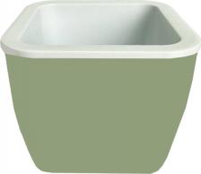 Декор/украшение Мультипласт Горшок кашпо Горшок-кашпо кубик 0,8/1,2л оливковый MPG8980