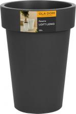 Декор/украшение Ola Dom Кашпо Loft long серый d41.5 см