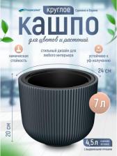 Декор/украшение Prosperplast Кашпо для цветов со вставкой Milly d- 23,9 см, h-19,7 см, 4,5 л 5905197562988