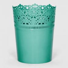 Декор/украшение Serinova Горшок Crochet 11,5х11,5х14,8 см зеленый