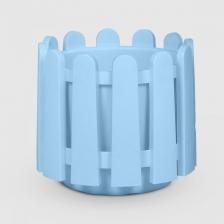 Декор/украшение Serinova Кашпо с дренажом Заборчик 33х31х36 см белое