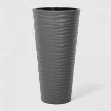 Декор/украшение Serinova Кашпо высокое Kumsal 30х30х57 см антрацит