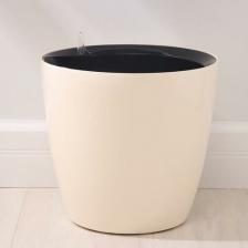 Декор/украшение Техоснастка Кашпо с автополивом "Комфорт", 12 л (вставка 6 л), цвет кремовый