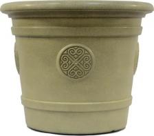 Декор/украшение Тек.А.Тек Горшок-кашпо цветочный Medallion ?50 h40 см v40 л пластик серый