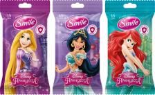 Smile Детские влажные салфетки Disney Princess антибактериальные, 15шт – фото 1