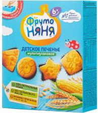 Печенье ФрутоНяня со злаками, 120 г (детское печенье)