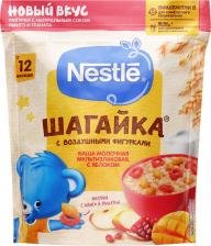 Каша Nestle молочная, пшеничная-злаковая, абрикос-гранат-манго-яблоко, со злаками, 190 г