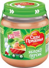 Пюре Сады Придонья персик-яблоко, 120 г (детское пюре)