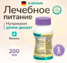 Диетическое питание Bbraun Нутрикомп Энергия Файбер Ликвид, в пластиковом контейнере - жидкая смесь для энтерального питания, 1000 мл