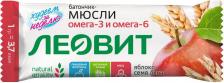 Диетическое питание Леовит Батончик мюсли с яблоком и семенем льна, 30 г