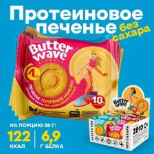 Диетическое питание Mr. Djemius Zero Печенье Butter Wave "Ассорти" (коробка, 8 штук по 36 г)
