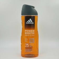 Гель для душа Adidas Гель для душа Power Booster 3 в 1 для мужчин 400 мл (Из Финляндии)