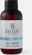 Гель для душа Barbaro Шампунь гель для душа бритья Shampoo Shower Shawing Gel - с ментолом 250 мл