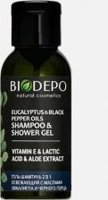 Гель для душа Biodepo Гель для душа Гель-шампунь для душа с эфирными маслами эвкалипта и черного перца Eucalyptus And Black Pepper Essential Oils 4660226641010