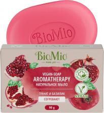 Мыло BioMio Натуральное мыло "Гранат и базилик" Vegan Soap Aromatherapy, 90 г
