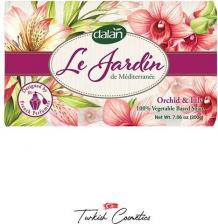 Мыло Dalan Мыло туалетное Le Jardin парфюмированное, Орхидея и лилия 200 г