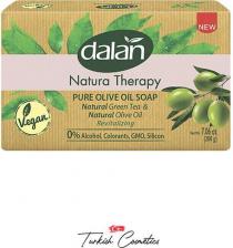 Мыло Dalan Natura Therapy Мыло "Зелёный Чай и Оливковое Масло", Турецкое, твердое, кусковое мыло, 200 гр