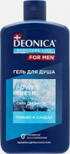 Гель для душа Deonica Гель для душа мужской парфюмированный for men Power Fresh 750 мл