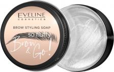 Мыло Eveline Мыло для укладки бровей Brow & Go, фиксирующее, прозрачное, 25 г 903416037996