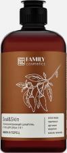 Гель для душа Family Cosmetics Парфюмированный шампунь и гель для душа 2 в 1 Амбра и Перец серии Soul&Skin 470.0