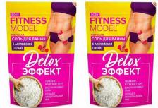 Соль для ванн Фитокосметик Соль для ванны морская Fitness Model body Detox-эффект, 500 г