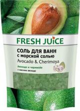 Соль для ванн Fresh Juice Coль для ванн avocado&cherimoya дой-пак 500 мл